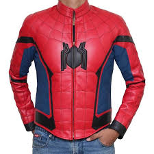 Spider Man Homecoming Costume Peter Parker Cosplay Leather Jacket Jackets Maker Leather Jacket Style Jackets Leather Jacket