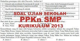 Check spelling or type a new query. Soal Dan Kunci Jawaban Ujian Sekolah Ppkn Smp Kurikulum 2013 Tahun Pelajaran 2019 2020 Didno76 Com