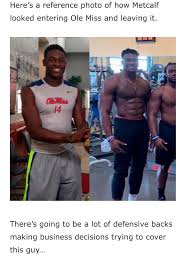 The unicorn prospect at 6'3 with muscles on top of muscles who owned go routes in college football. Dk Metcalf Has Suddenly Caught My Attention No Homo I Think He Would Pair Well With Davis Tennesseetitans
