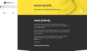 Professionals write client letters for. Free Sales Quote Template Better Proposals
