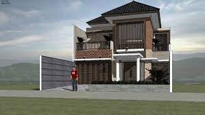 Modern tropical house in contemporary style. Rumah Tropis Modern Tipe Riyadh By Aguscwid 3d Warehouse Concept Architecture Villa Design House Styles
