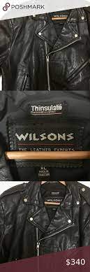 Men S Black Leather Wilson S Harley Davidson Xl Black Leather Leather Wilsons Leather Jacket