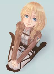 Anime Shingeki No Kyojin Attack On Titan Snk Art Christa Renz Blonde Hair Girl Cute Kawaii Attack On Titan Art Attack On Titan Anime Attack On Titan