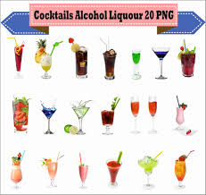 Cocktails Whiskey Alcohol Liquor Real Clipart Png Set Digital Etsy Liquor Alcohol Clip Art