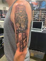 American traditional tattoos are a hot trend. American Themed Tattoo Done Villian Arts Convention In Wildwood Nj Plan On Adding More In Future Tattoos