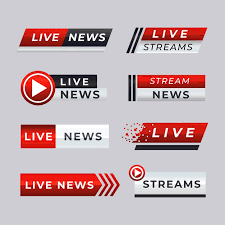 Watch live news channels online streaming from around the world.choose from our directory of hundreds of news stations broadcasting online. Free Vector Live Stream News Banners