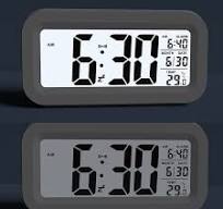 Foska Large Screen Time Display LED Plastic Electronic Alarm Clock