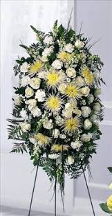Fruit incense and flower offereings at the po fook hill cemetery hong kong fruit incense and flower offereings at the. Eternal Light Standing Spray San Francisco Funeral Flowers Colma Funeral Florist Funeral Flower Arrangements Chinese Funeral