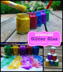 Use two parts of glitter to one. Homemade Glitter Glue