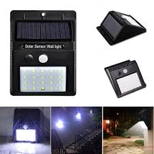 Solar Power 20 Led Pir Motion Sensor Waterproof Wall Light Outdoor Garden Security Lamp Sale Banggood Com