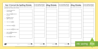 This fun 2nd grade english worksheet displays images of five such. Correct The Spelling Year 2 English Worksheets