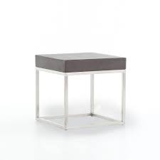 Massa coffee table 80cm diameter natural solid beechwood legs / black melamine top. Ashton Lava Stone Top Steel Side Table