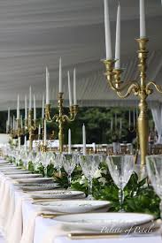 Another Past Wedding With A Long Farm Table For The Head Table Greenery Garland And Our Gold Ca Long Table Centerpieces Long Table Wedding Head Table Wedding