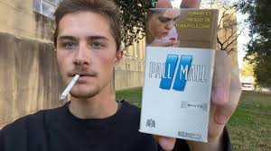 Smoking a Pall Mall White Cigarette from Mexico