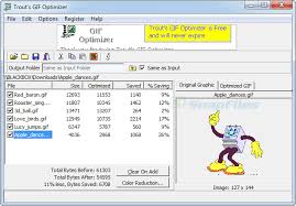 برنامج تحسين الصور المتحركة والتحكم بحجمها وبفريماتها المجاني Trouts Gif Optimizer 2 3 Optimization Gif Files Software