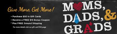Tell them congrats with a unique and thoughtful present. Moms Dads And Grads Bonus Gift Card Offers For 2013 Common Sense With Money