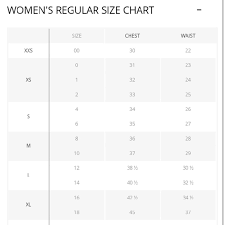 Old Navy Size Chart