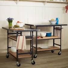 Browse our kitchen work table collection now. Design Workshop Metal Top Bar Counter