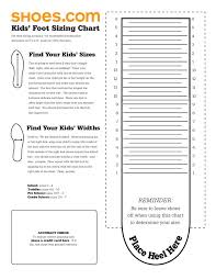 kids and girls shoes kids shoe size chart printable