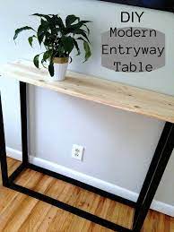 This Modern Entryway Table For Around 20 Is Affordable And Easy To Make A Perfect Weekend Project Diy Entryway Table Entryway Table Modern Diy Entryway