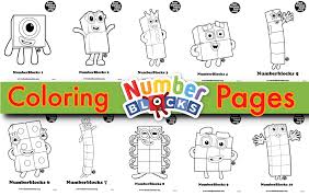 Some of the coloring page names are ing numbers 1 10 loving large numbers 1 10 number 1 stencil of number 1 eucan. Numberblocks To Colour Coloring Data Smoke