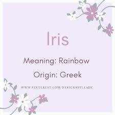 Pin By Sammy Y On Character Names Baby Girl Names Iris Writing Words