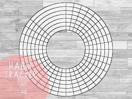 Free Filofax Bullet Journal Printable Circle Habit Tracker Printable Filofax Printables Filofax Bullet Journal Printables