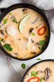 Directions · combine stock, galangal, lemongrass, and lime leaf in a medium saucepan. Best Ever Tom Kha Gai Soup Thai Coconut Chicken Soup 40 Aprons