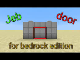 Maybe you would like to learn more about one of these? Jeb Door For Minecraft Bedrock Edition Windows 10 Xbox Mcpe Switch Youtube