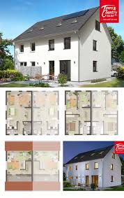 Zugleich lässt sich mit einem massa haus mehr wohnkomfort realisieren. Doppelhaushalfte Neubau Massiv Grundrisse Modern Mit Satteldach Architektur Massivhaus Schlusselfertig Bauen Ideen Doppelha Bauplan Haus Haus Haus Blaupausen