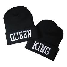 Couple Matching King Queen Warm Stylish Beanie Hat White Letter Cz1883rct76 Stylish Beanie Hat Fashion Winter Hats For Men