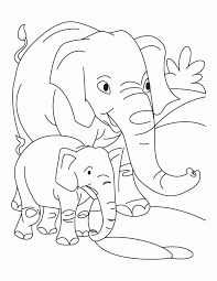 Here are some free printable cute baby elephant coloring pages for kids to print and color. Elephant With Baby Elephant Coloring Pages Download Free Coloring Library
