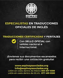 Perito Traductor Ingles Español
