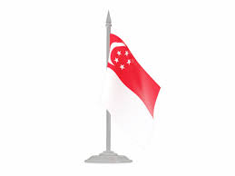 16 for 16px wide flags ; Flag With Flagpole Illustration Of Flag Of Singapore