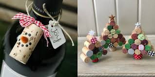 Fold it in half and secure it in two spots with hot glue leaving a loop at the top. 11 Christmas Wine Cork Crafts You Need To Diy Asap