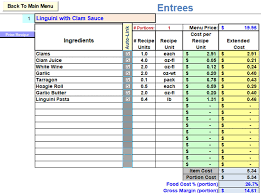 Other samples of menu and recipe cost spreadsheet template. Restaurant Inventory And Menu Costing Workbook Spreadsheet