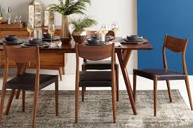 59.5 x 37.5 x 31. West Elm Mid Century Expandable Dining Table 152 Cm 203 Cm Walnut Brown Arnotts