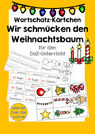 Wortschatzkartchen Weihnachtsbaum Schmucken Daz Daz Schmucken Weihnachtsbaum Wortschatzkartchen Wortschatz In 2020 Weihnachtsbaum Weihnachtsbaumschmuck Karten