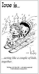 Acting Like A Couple Of Kids Together Love Is Cartoon Love Is Comic Love Quotes