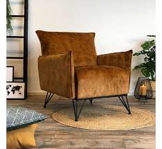 moderne fauteuil mika luxury cognac bruin velvet interieur woonkamer woonkamer stoel thuisdecoratie