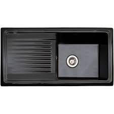 You don't want to watch your sink break in two, so the quality of your new sink is super important. Reginox 1 0 Bowl Black Ceramic Reversible Kitchen Sink Waste Rl404cb Kitchen From Taps Uk