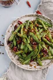 Szechuan Dry Fried Green Beans Simplified Version China Sichuan Food Dry Fried Green Beans Fried Green Beans Szechuan Green Beans