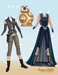 Star Wars Paperdolls Rey 2 Of 2 By Cory Jensen Paper Dolls Barbie Paper Dolls Paper Dolls Printable