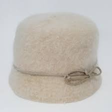 Cc Angora Cloche Straight Brim Bucket Hat Tan 23