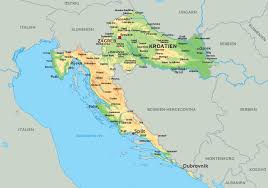 Croatia a country of southern europe along the northeast adriatic coast. Kort Kroatien Se Bl A Placeringen Af Zagreb Eller Dubrovnik