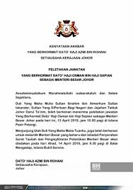 Pkr cabang labuan page 5 via pkrlabuan.wordpress.com. Sultan Johor Terima Peletakan Jawatan Mb
