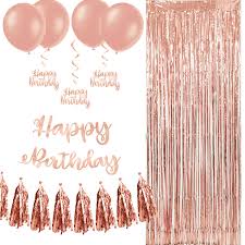 5 out of 5 stars. Rose Gold Party Decorations Kit Novocom Top