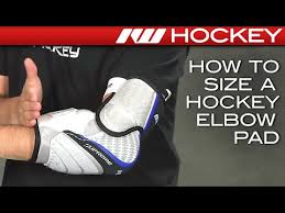 How To Size A Hockey Elbow Pad Youtube