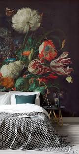 Vase Of Flowers By De Heem Wallpaper Mural Murals Wallpaper In 2021 Decor Bedroom Decor Mural Design