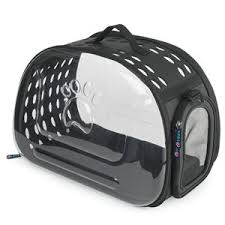 Foldable Transparent Pet Carrier Outdoor Pet Travel Bag Black Evcil Hayvan Urunleri Evcil Hayvanlar Kedi Kopek
